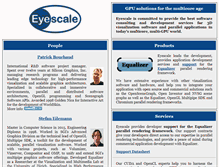 Tablet Screenshot of eyescale.ch